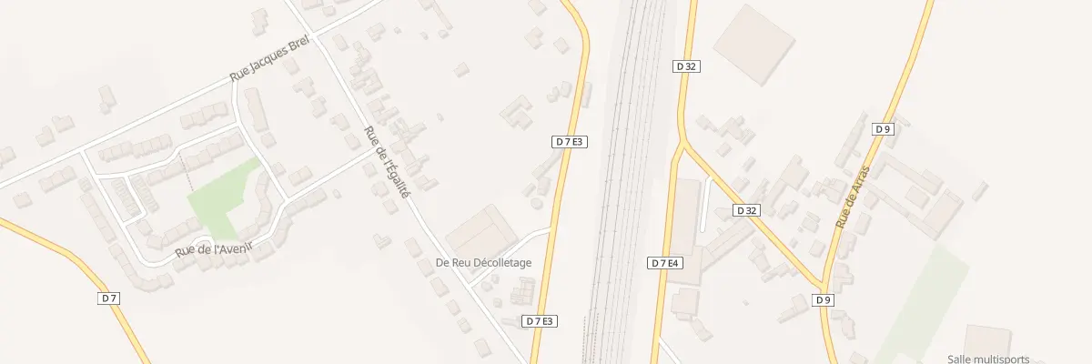 Plan du 23 Rue de la Gare à Achiet-le-Grand