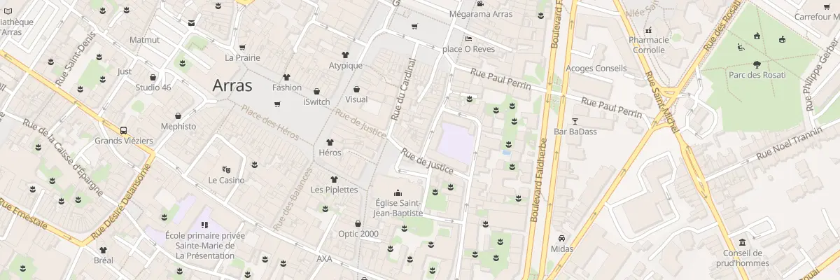 Plan du 10 Rue Presbytere St Nicolas à Arras