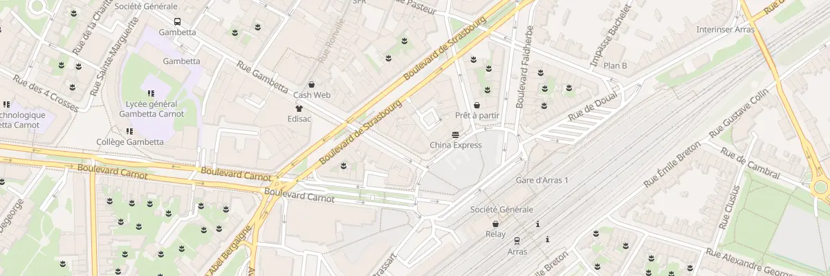 Plan du 4 Rue Gambetta à Arras
