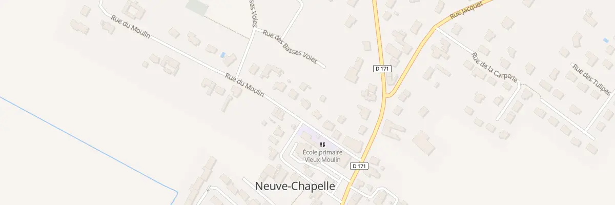 Plan du 116 Rue du Moulin à Neuve-Chapelle