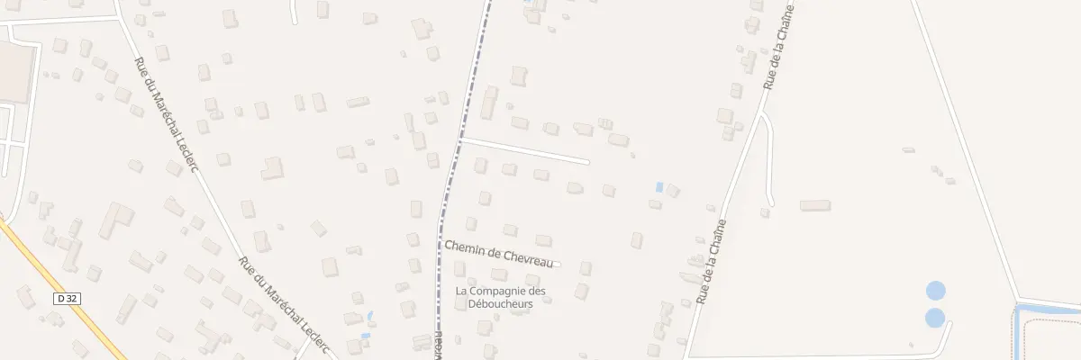 Plan du 43 Che de Chevreau à Ferrières-en-Gâtinais