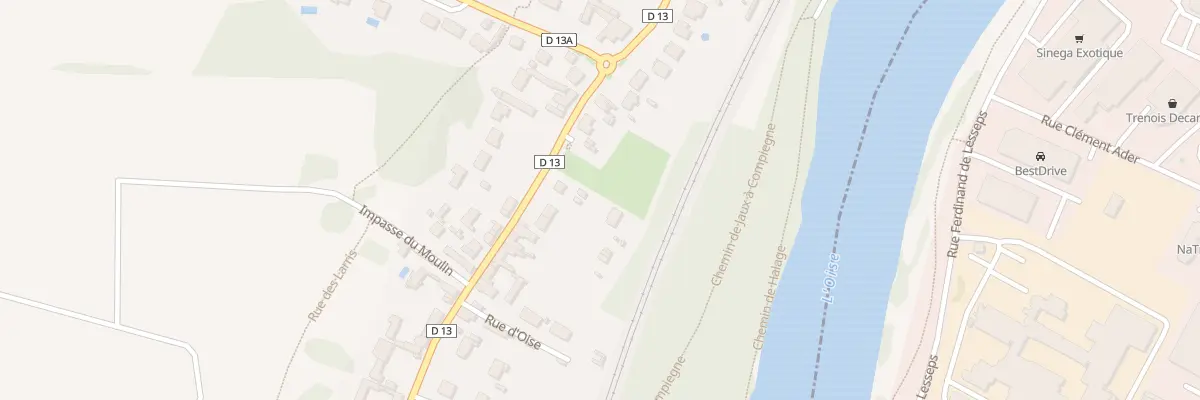 Plan du 852 Rue de la République à Jaux