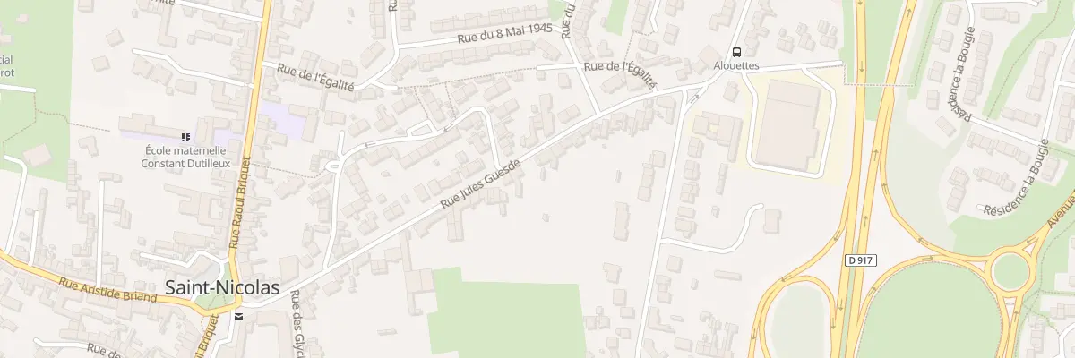 Plan du 42 Rue Jules Guesde à Saint-Nicolas