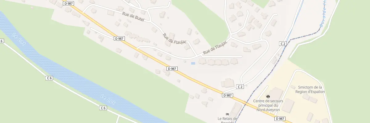 Plan du 6 Rue de Flaujac à Espalion