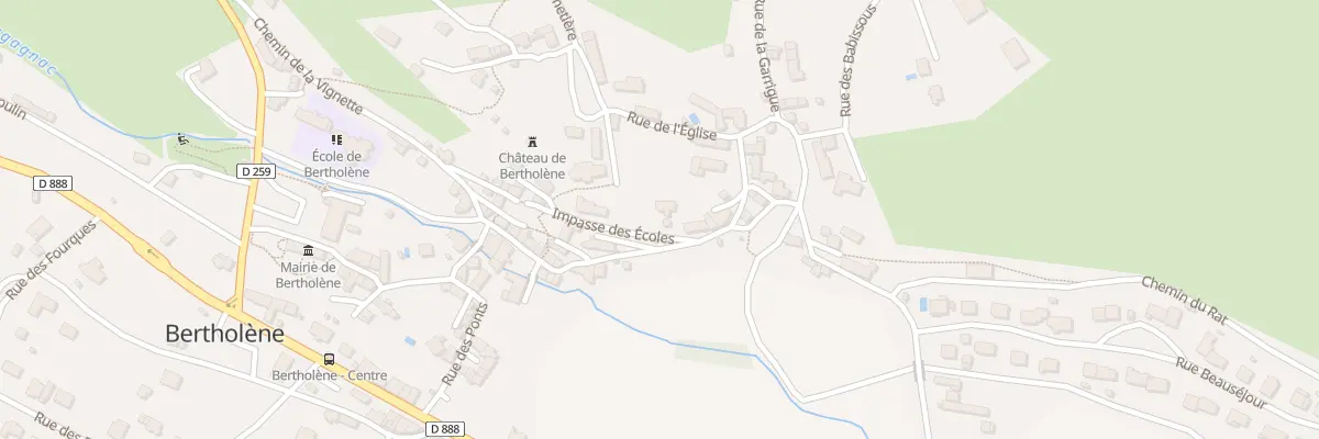 Plan du 3 Rue du Couvent à Bertholène