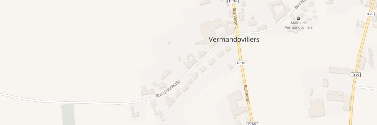 Plan du 8 Rue d’Herleville à Vermandovillers