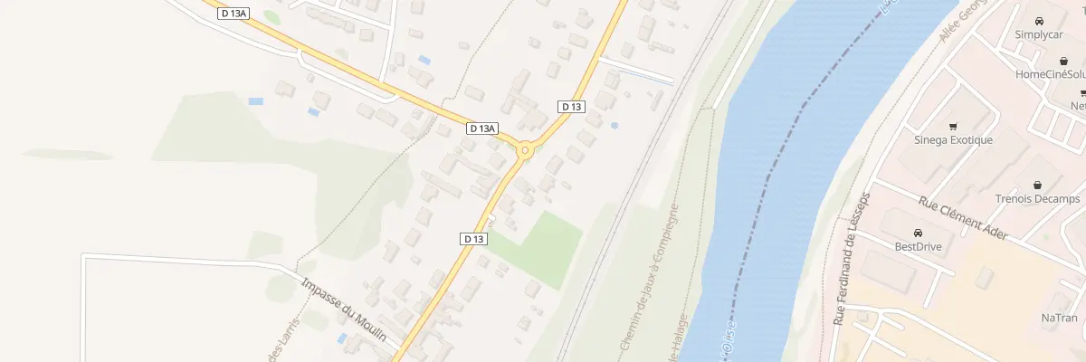 Plan du 934 Rue de la République à Jaux