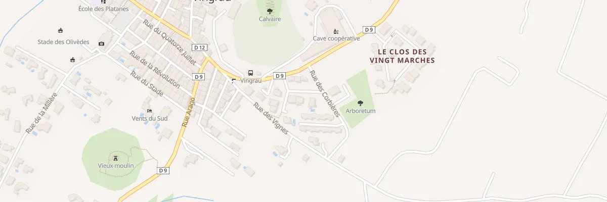 Plan du 5006 Av de la Mediterranee à Vingrau