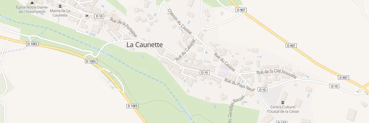 Plan du 5153 Le Village à La Caunette