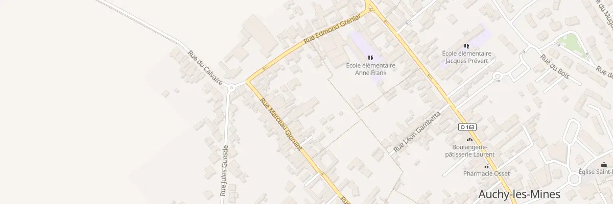 Plan du 17 Rue Gloriant à Auchy-les-Mines
