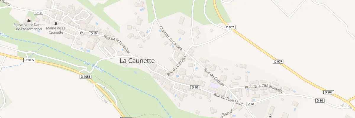 Plan du 5220 Le Village à La Caunette