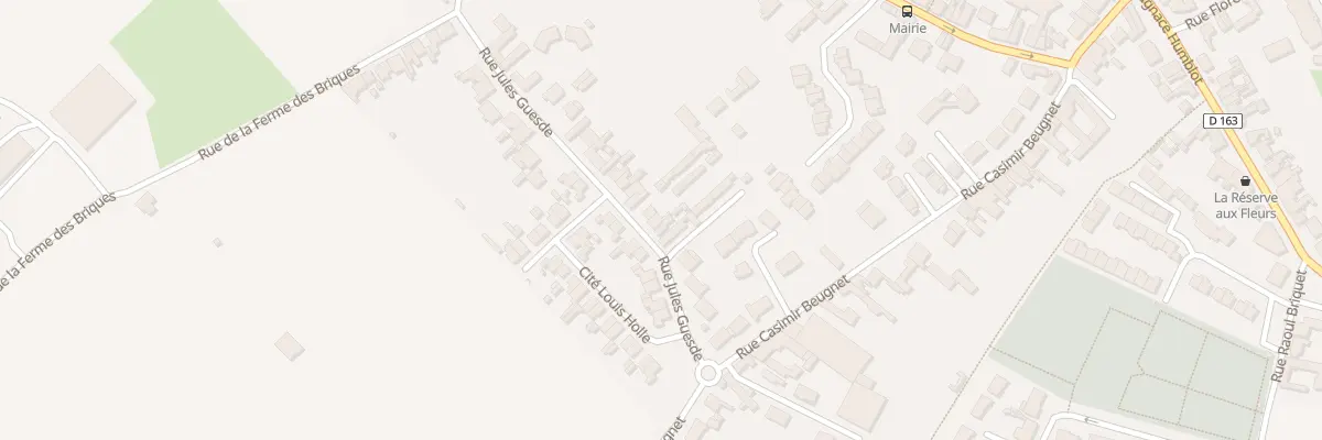 Plan du 10 Rue Jules Guesde à Auchy-les-Mines