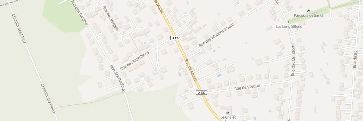 Plan du 24 Rue de Moret à Thomery