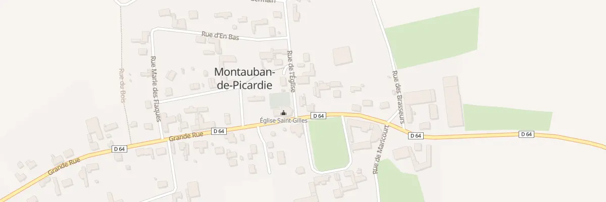 Plan du 33 Gr Grande Rue à Montauban-de-Picardie