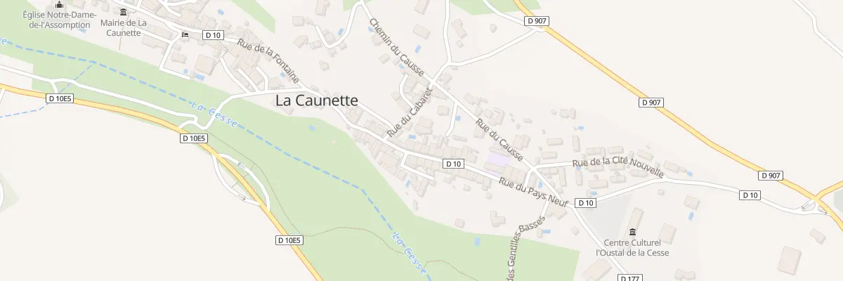 Plan du 5152 Le Village à La Caunette