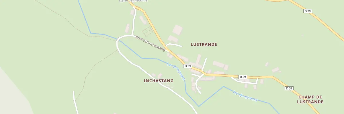 Plan du 91 Lustrande à Brezons