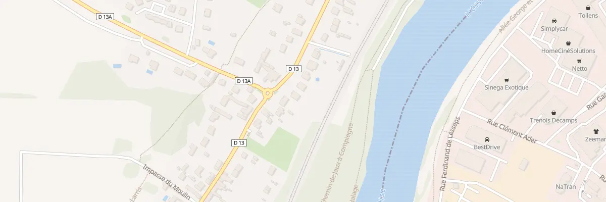 Plan du 958 Rue de la République à Jaux