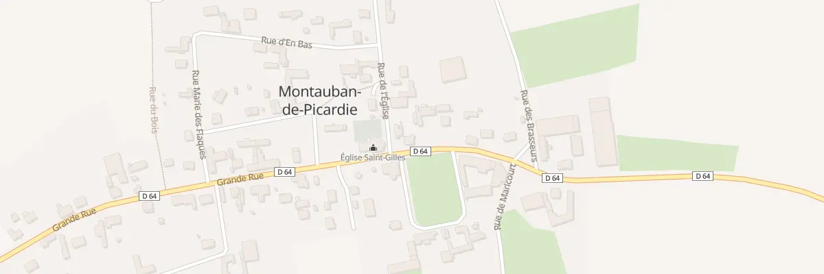 Plan du 35 Gr Grande Rue à Montauban-de-Picardie