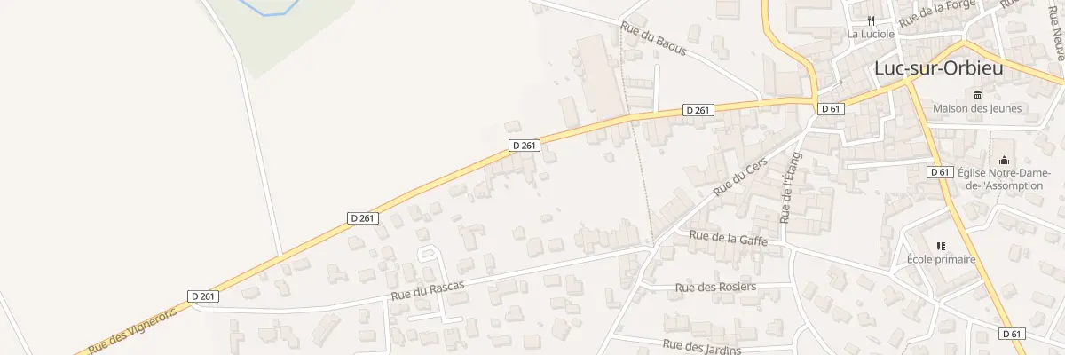 Plan du 37 Rue des Vignerons à Luc-sur-Orbieu