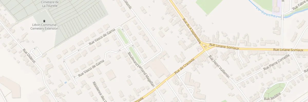 Plan du 1 Rue Christophe Colomb à Liévin