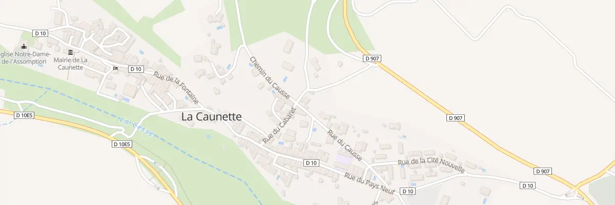 Plan du 5032 Le Village à La Caunette