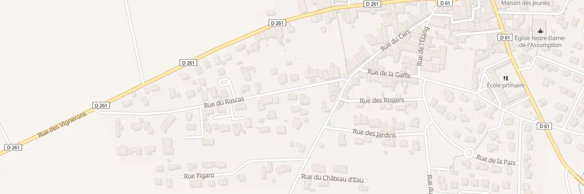 Plan du 11 Rue du Rascas à Luc-sur-Orbieu