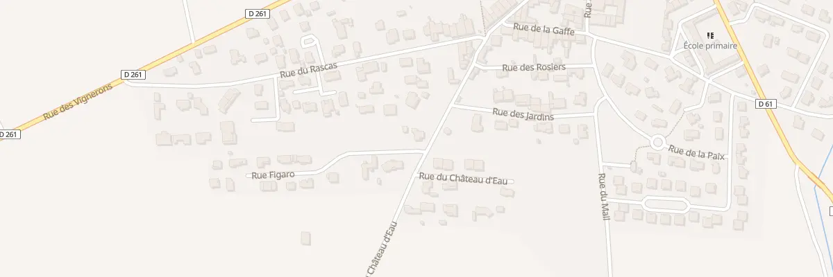 Plan du 4 Rue du Château-d’Eau à Luc-sur-Orbieu