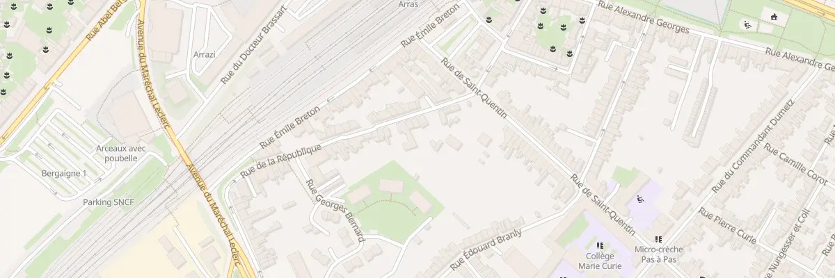 Plan du 33 Rue de la République à Arras
