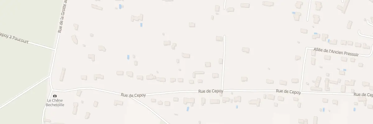 Plan du 518 Rue de Cepoy à Paucourt