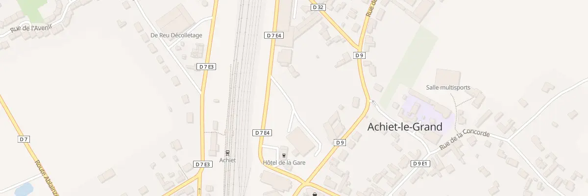 Plan du 7 Rue de la Petite Vitesse à Achiet-le-Grand