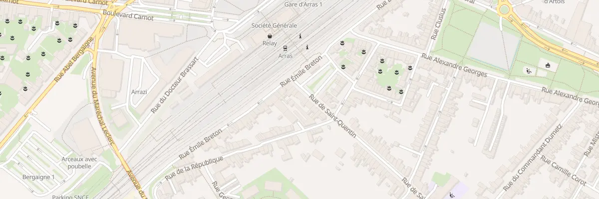 Plan du 6 Rue de Saint - Quentin à Arras