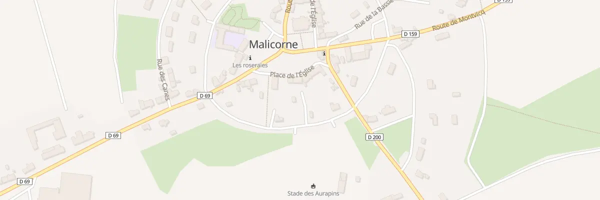 Plan du 5 Pl de l’Eglise à Malicorne