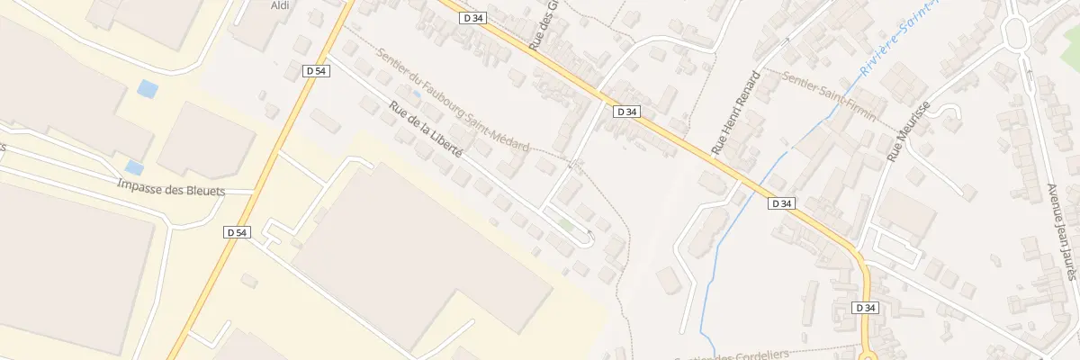 Plan du 21 Rue de la Liberté à Roye