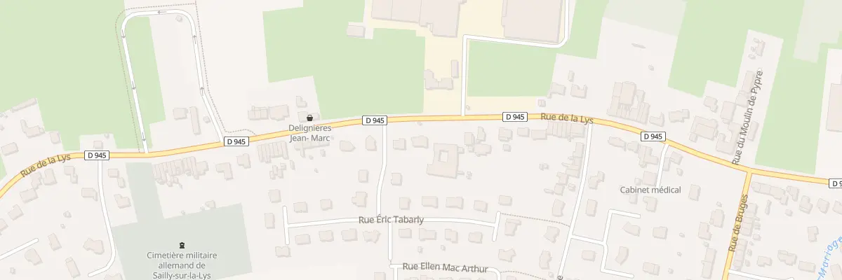 Plan du 2130 Rue de la Lys à Sailly-sur-la-Lys