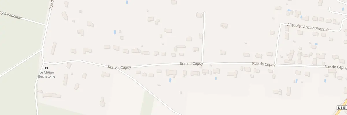 Plan du 506 Rue de Cepoy à Paucourt