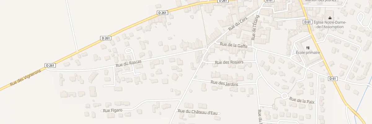 Plan du 7 Rue du Rascas à Luc-sur-Orbieu