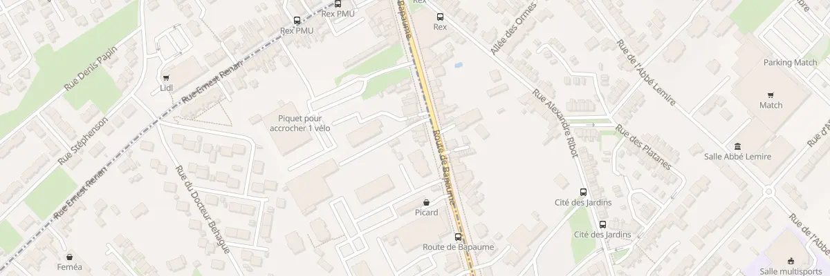 Plan du 34 Rte de Bapaume à Achicourt