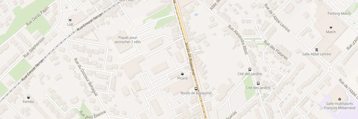 Plan du 40 Rte de Bapaume à Achicourt