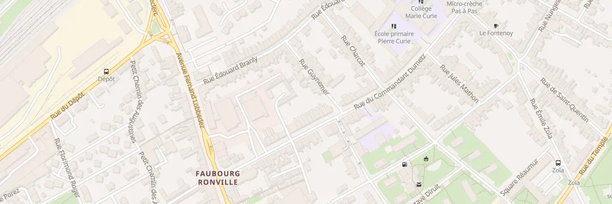 Plan du 98 Rue du Cdt Dumetz à Arras