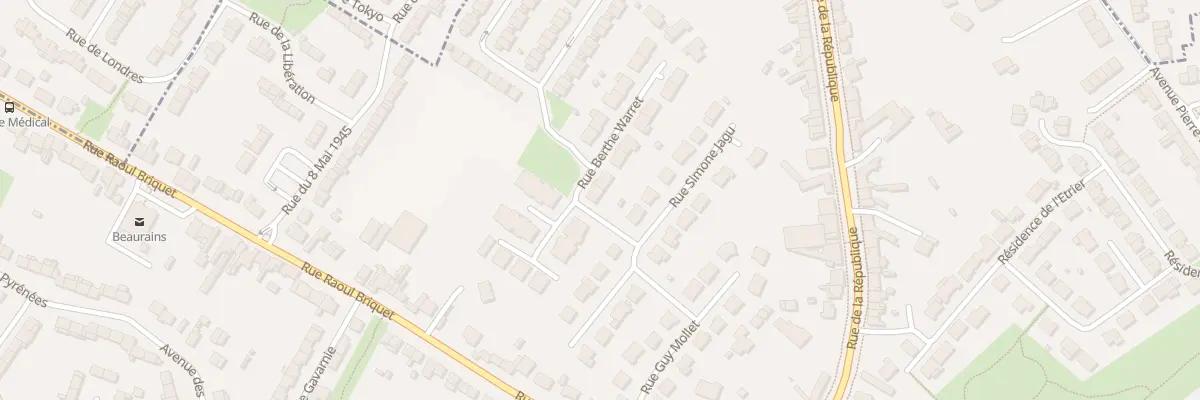 Plan du 21 Rue Berthe Warret à Beaurains