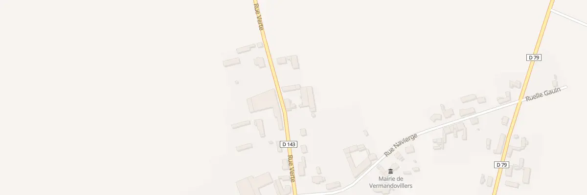 Plan du 3 Rue Verte à Vermandovillers