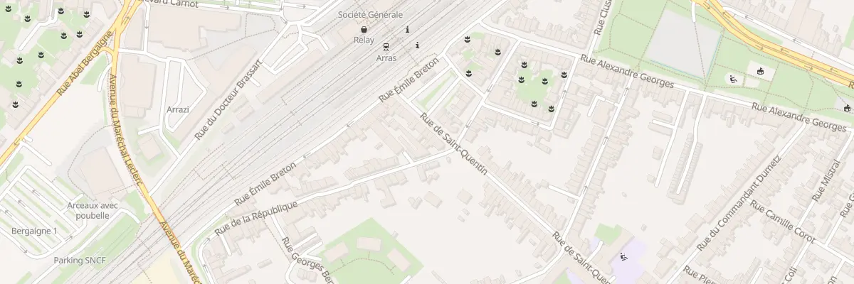Plan du 20 Rue de Saint - Quentin à Arras