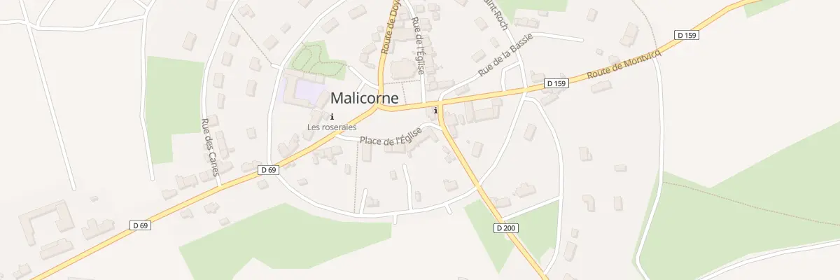 Plan du 7 Pl de l’Eglise à Malicorne