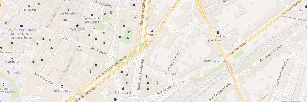 Plan du 4 Rue Constant Dutilleux à Arras