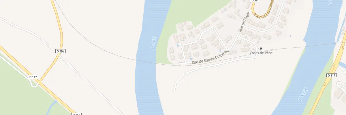 Plan du 32 Ste Colombe à Cases-de-Pène