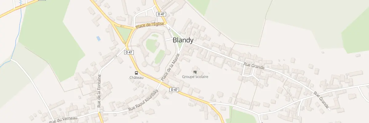 Plan du 2 Pl des Tours à Blandy