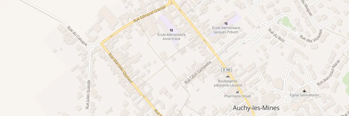 Plan du 91 Rue Ignace Humblot à Auchy-les-Mines