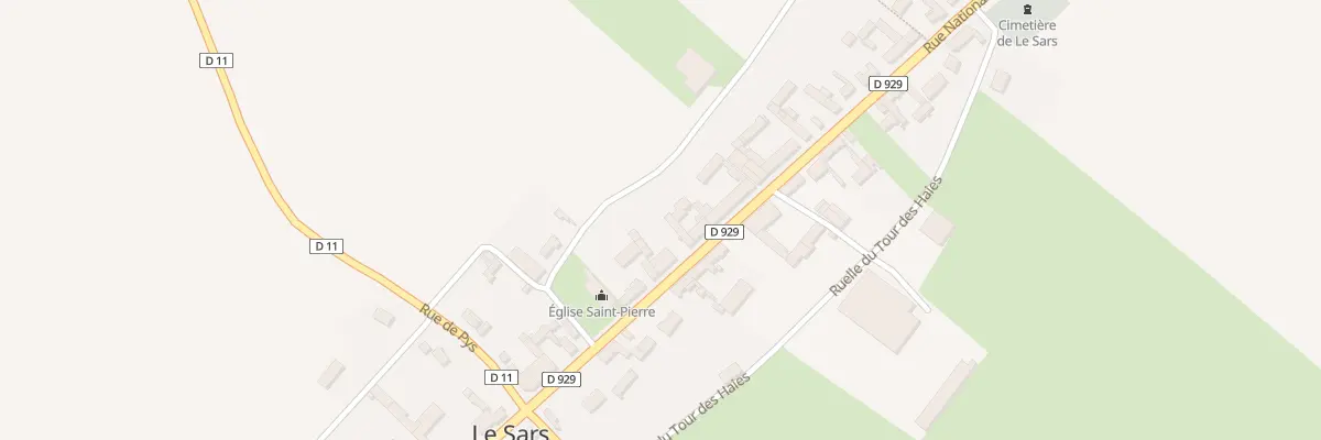 Plan du 25 Rue Nationale au Sars