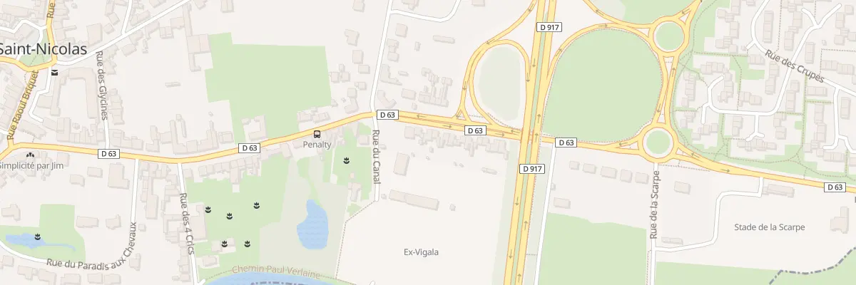 Plan du 8 Rue de la Forge au Fer à Saint-Nicolas
