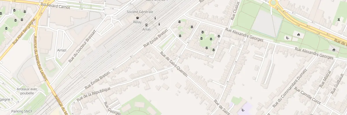 Plan du 5 Rue de Saint - Quentin à Arras